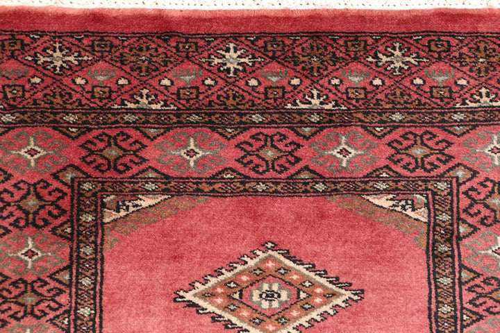 Dark Salmon Pakistani Jaldar Runner 2' 1" x 5' 9" Hand-Knotted | No. QA86872