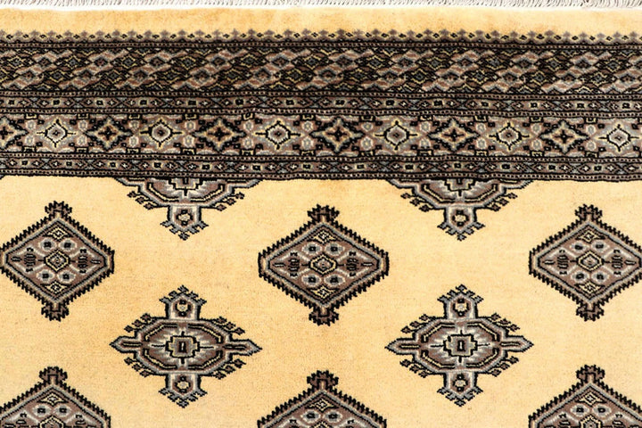 Yellow Pakistani Jaldar Rug 5' 1" x 8' 6" Hand-Knotted | No. QA87226