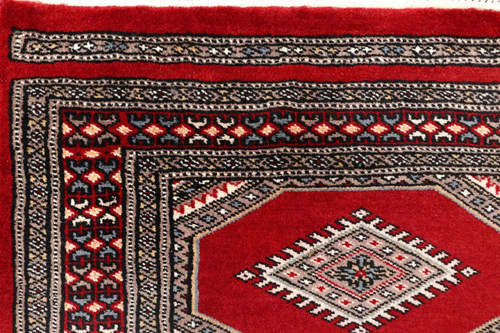 Firebrick Pakistani Jaldar Runner 2' 3" x 9' 4" Hand-Knotted | No. QA87810