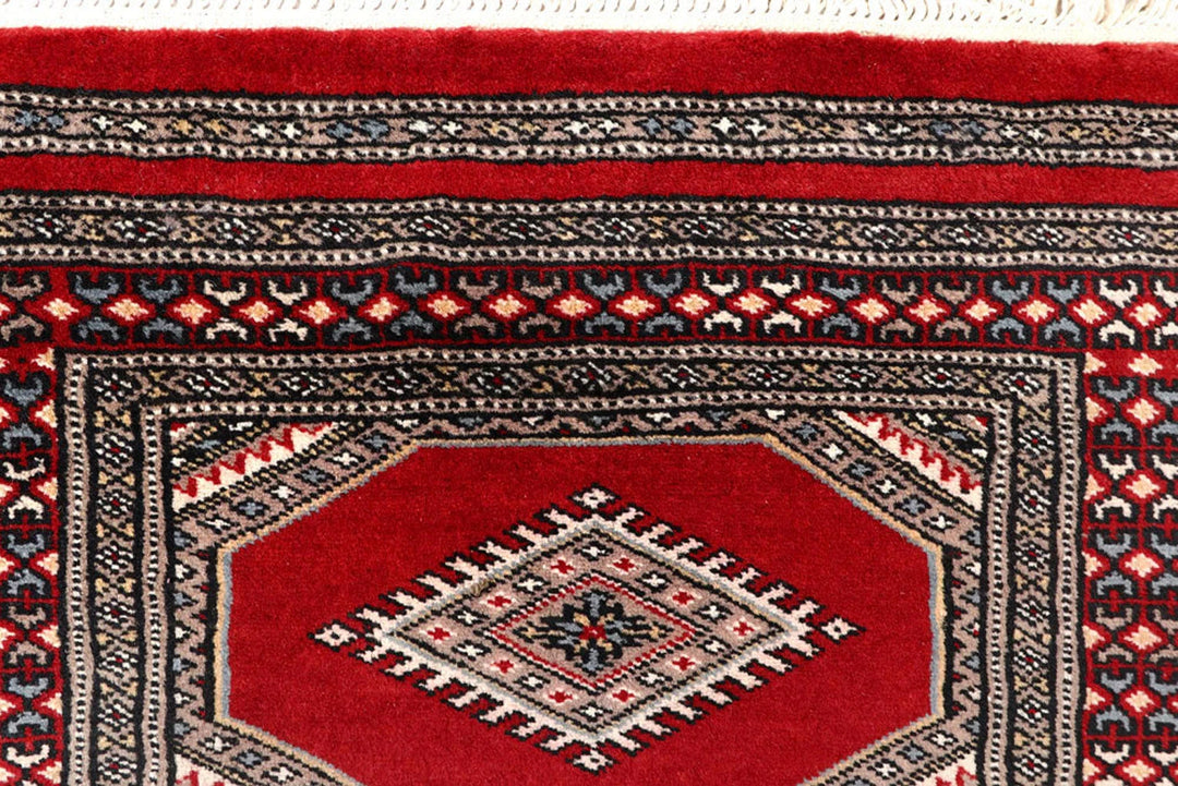 Firebrick Pakistani Jaldar Runner 2' 3" x 9' 4" Hand-Knotted | No. QA87810