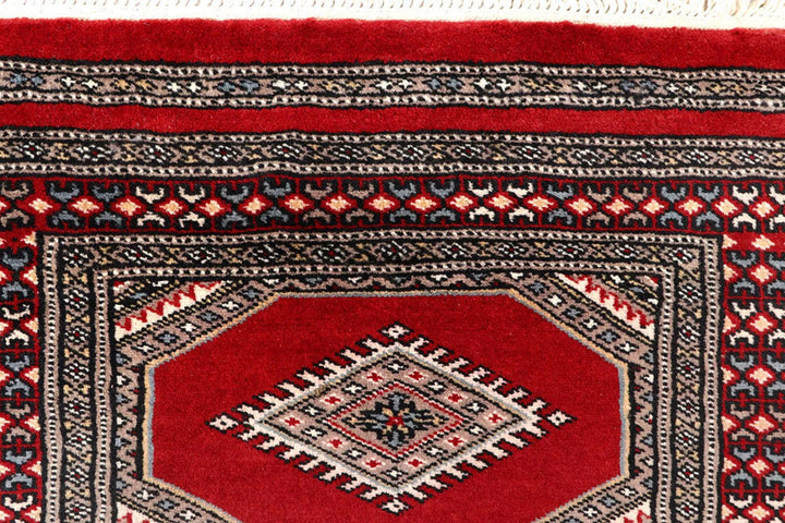 Firebrick Pakistani Jaldar Runner 2' 3" x 9' 4" Hand-Knotted | No. QA87810