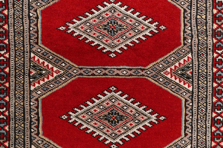 Firebrick Pakistani Jaldar Runner 2' 3" x 9' 4" Hand-Knotted | No. QA87810
