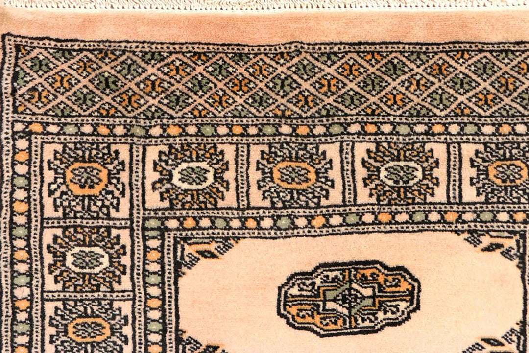 Brown Pakistani Bokhara Runner 2' 7" x 11' 2" Hand-Knotted | No. QA88358