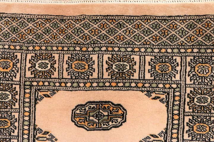 Brown Pakistani Bokhara Runner 2' 7" x 11' 2" Hand-Knotted | No. QA88358