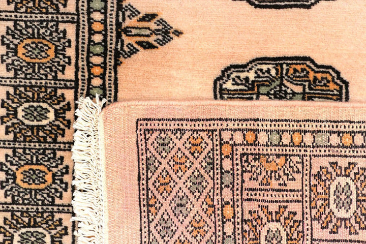 Brown Pakistani Bokhara Runner 2' 7" x 11' 2" Hand-Knotted | No. QA88358