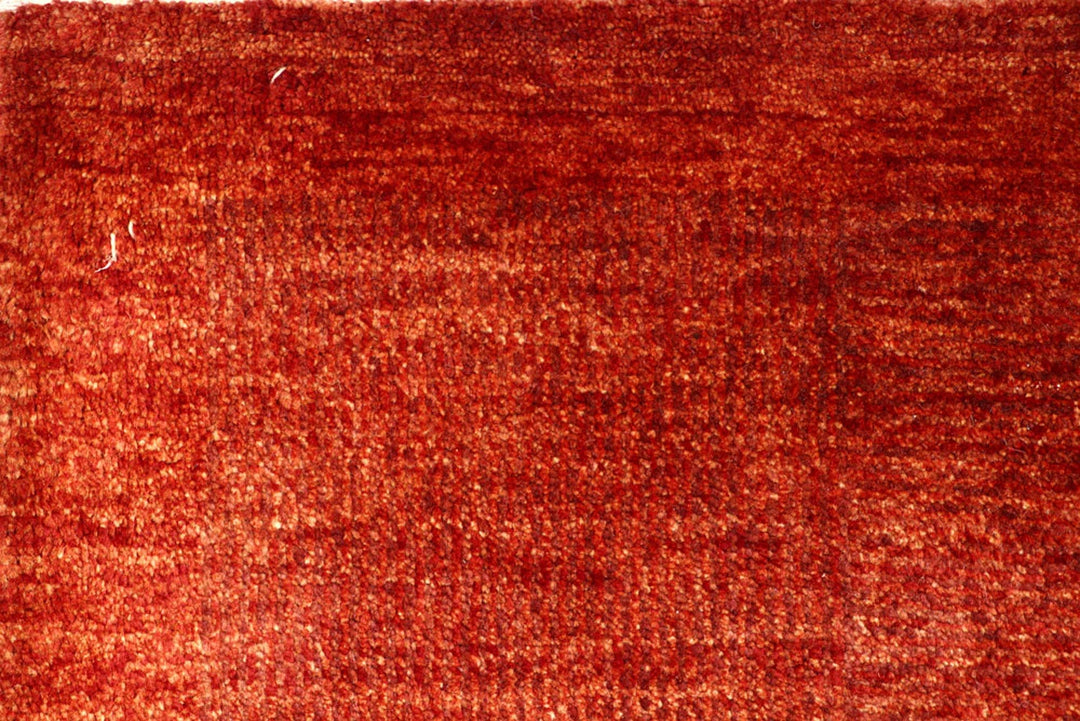 Red Pakistani Gabbeh Rug 2' 7" x 8' 6" Hand-Knotted | No. QA89708