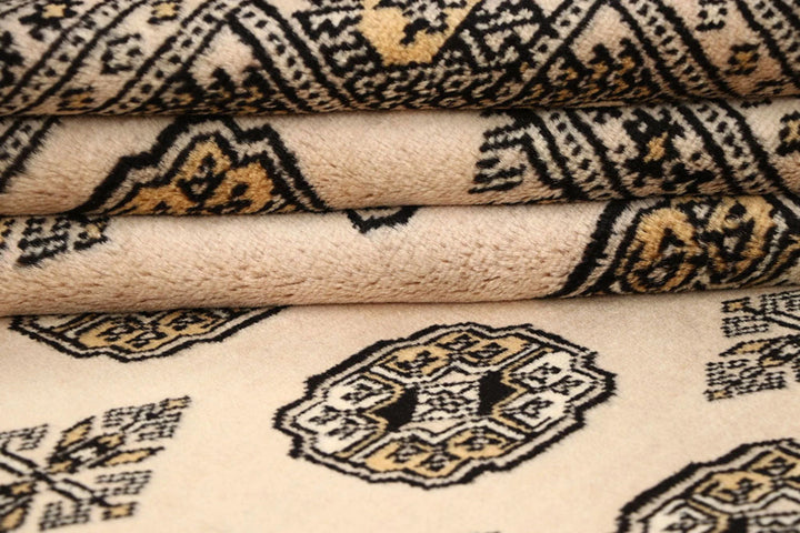 Brown Pakistani Bokhara Rug 6' x 8'7" Hand-Knotted | No. QA89960