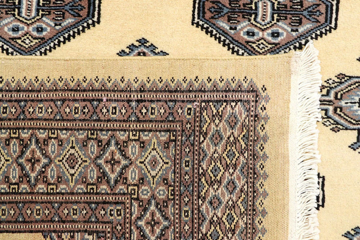 Yellow Pakistani Jaldar Rug 5' x 8'4" Hand-Knotted | No. QA90472