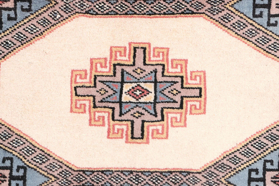 Brown Pakistani Jaldar Rug 2' 6" x 4' 2" Hand-Knotted | No. QA91259