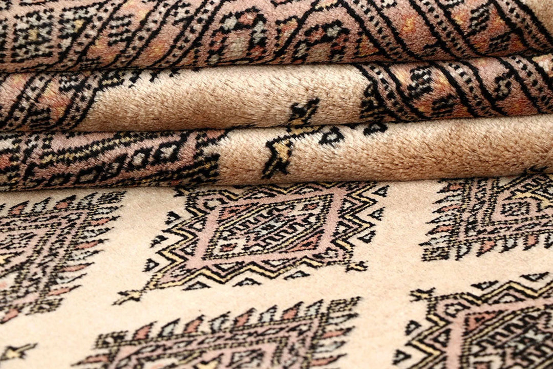Brown Pakistani Bokhara Rug 6' x 8'10" Hand-Knotted | No. QA91787