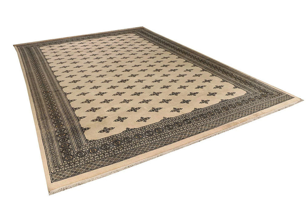 Brown Oriental Butterfly Rug 9' 11" x 14' 6" Hand-Knotted | No. QA91850