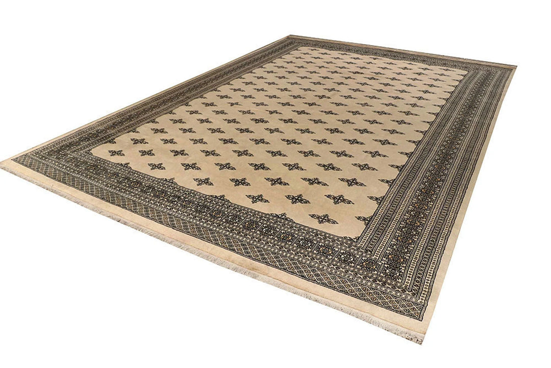 Brown Oriental Butterfly Rug 9' 11" x 14' 6" Hand-Knotted | No. QA91850