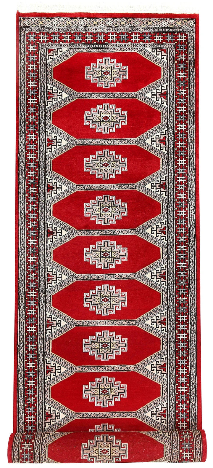 Red Jaldar Rug 2' 7" x 9' 11" Hand-Knotted | No. QA92004