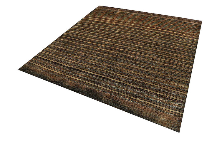 Sienna Pakistani Gabbeh Rug 6' 6" x 7' 1" Hand-Knotted | No. QA92921