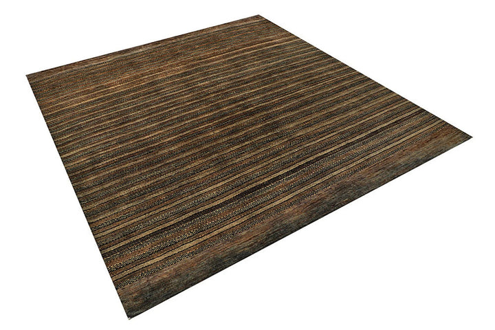 Sienna Pakistani Gabbeh Rug 6' 6" x 7' 1" Hand-Knotted | No. QA92921