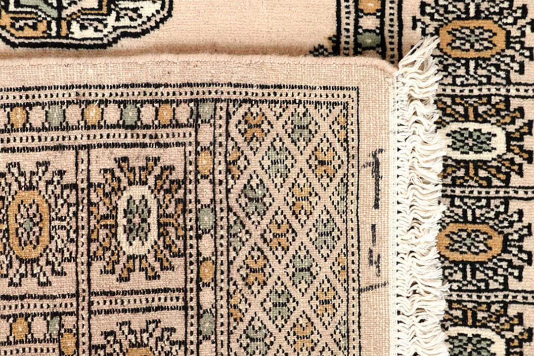 Brown Pakistani Bokhara Rug 2' 7" x 13' 9" Hand-Knotted | No. QA93156