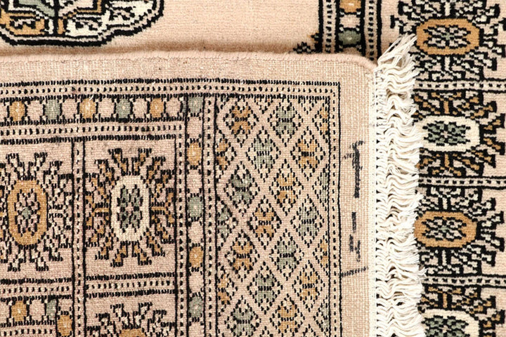 Brown Pakistani Bokhara Rug 2' 7" x 13' 9" Hand-Knotted | No. QA93156