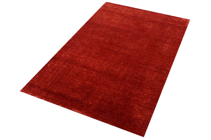 Brown Pakistani Gabbeh Rug 3' x 4'11" Hand-Knotted | No. QA93183