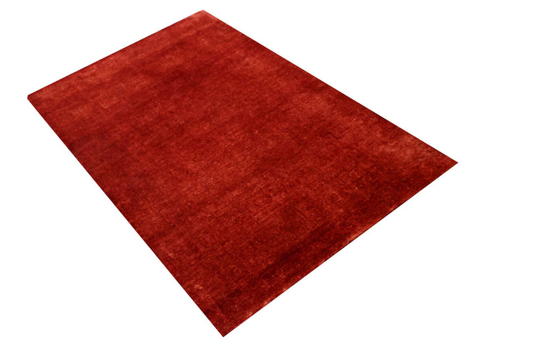 Brown Pakistani Gabbeh Rug 3' x 4'11" Hand-Knotted | No. QA93183