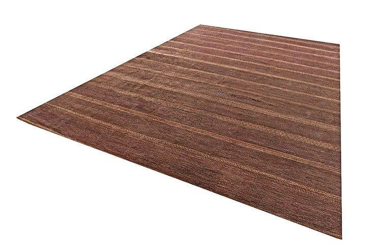 Saddle Brown Pakistani Gabbeh Rug 11' 10" x 18' 6" Hand-Knotted | No. QA93190