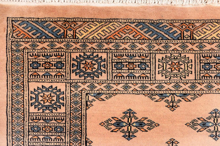 Brown Oriental Butterfly Rug 4' 2" x 6' 3" Hand-Knotted | No. QA93634