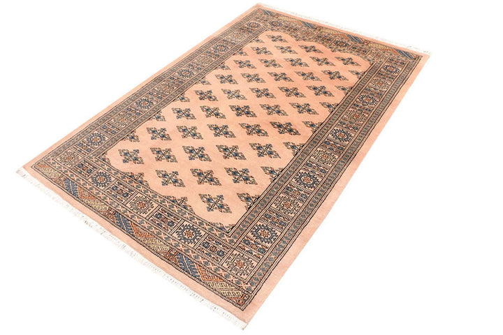 Brown Oriental Butterfly Rug 4' 2" x 6' 3" Hand-Knotted | No. QA93634