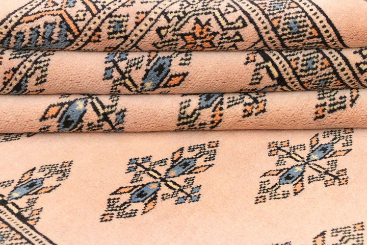 Brown Oriental Butterfly Rug 4' 2" x 6' 3" Hand-Knotted | No. QA93634