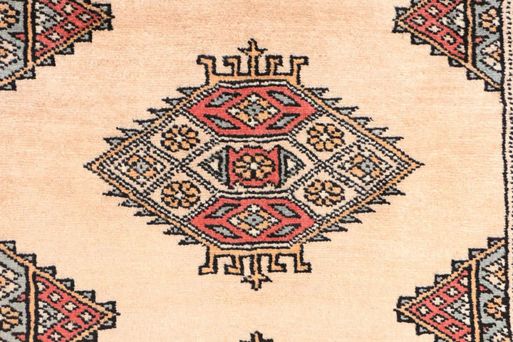 Brown Pakistani Jaldar Rug 3' 3" x 5' 7" Hand-Knotted | No. QA93642