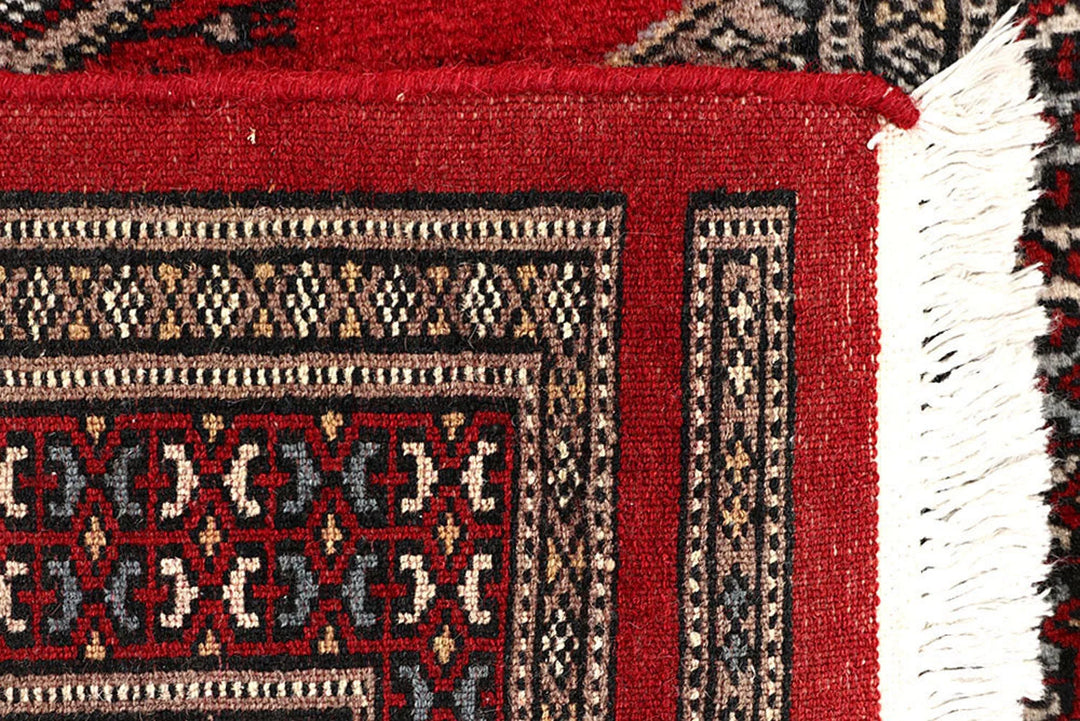 Red Pakistani Jaldar Rug 2' 3" x 9' Hand-Knotted | No. QA93646
