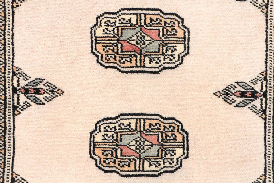 Brown Pakistani Bokhara Runner 2' 7" x 8' 2" Hand-Knotted | No. QA94537