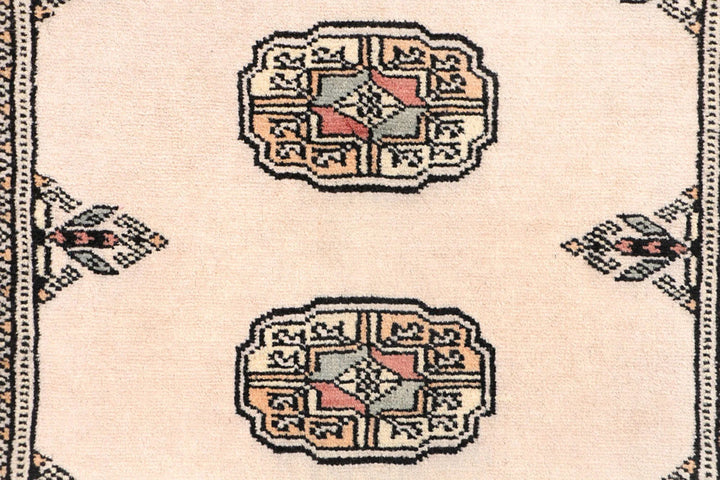 Brown Pakistani Bokhara Runner 2' 7" x 8' 2" Hand-Knotted | No. QA94537