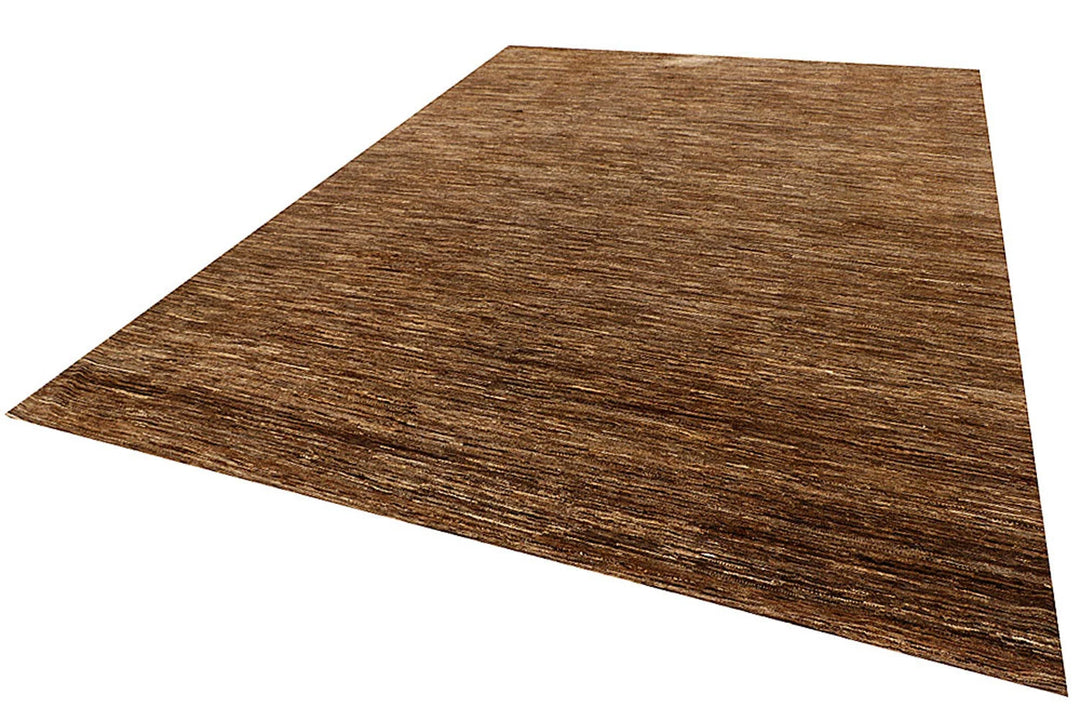 Brown Pakistani Gabbeh Rug 9' 10" x 13' 11" Hand-Knotted | No. QA94552