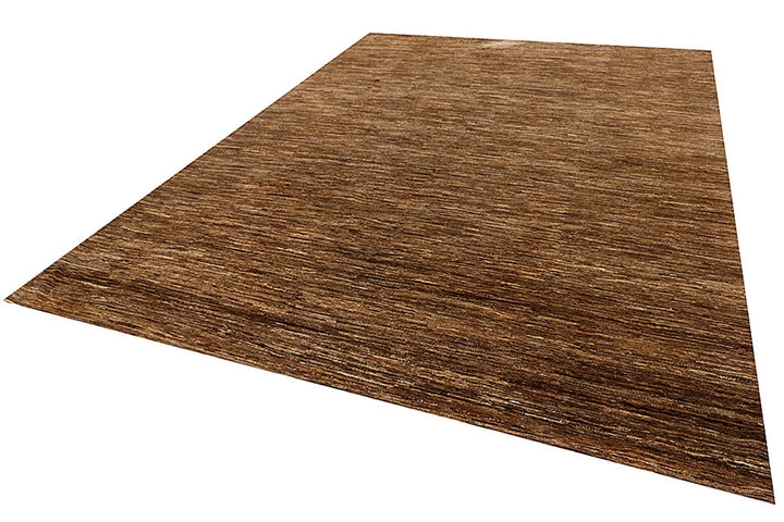 Brown Pakistani Gabbeh Rug 9' 10" x 13' 11" Hand-Knotted | No. QA94552