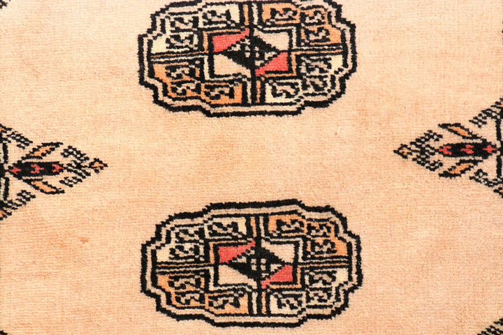 Wheat Pakistani Bokhara Runner 2' 6" x 9' 10" Hand-Knotted | No. QA94576