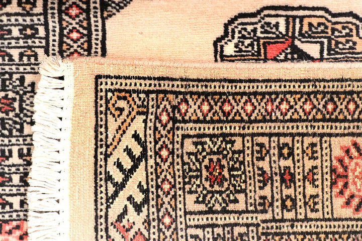 Wheat Pakistani Bokhara Runner 2' 6" x 9' 10" Hand-Knotted | No. QA94576