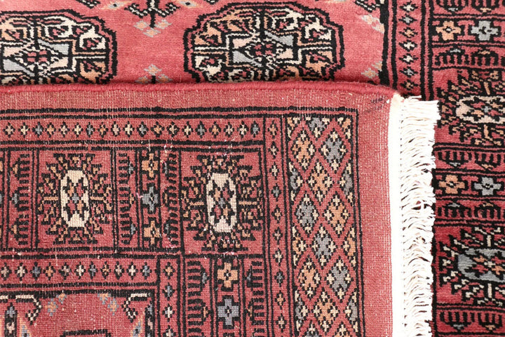 Red Bokhara Rug 2' 7" x 12' 1" Hand-Knotted | No. QA94872