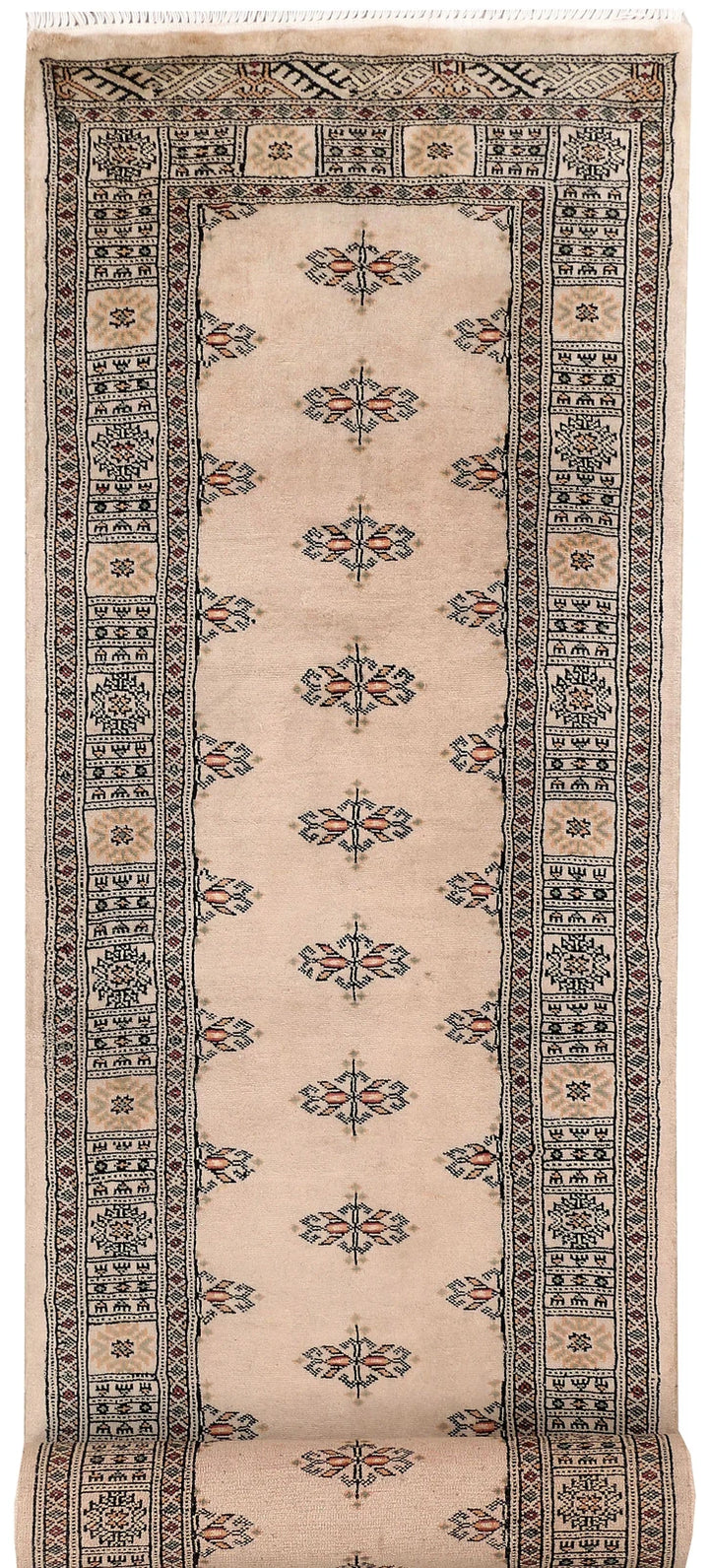 Brown Pakistani Butterfly Rug 2' 7" x 12' 2" Hand-Knotted | No. QA94900