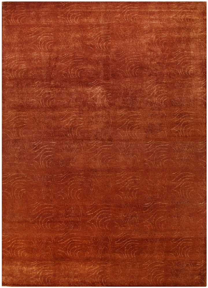 Brown Pakistani Gabbeh Rug 8' 5" x 11' 8" Hand-Knotted | No. QA95153