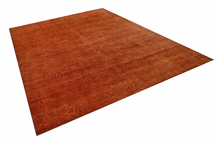 Brown Pakistani Gabbeh Rug 8' 5" x 11' 8" Hand-Knotted | No. QA95153