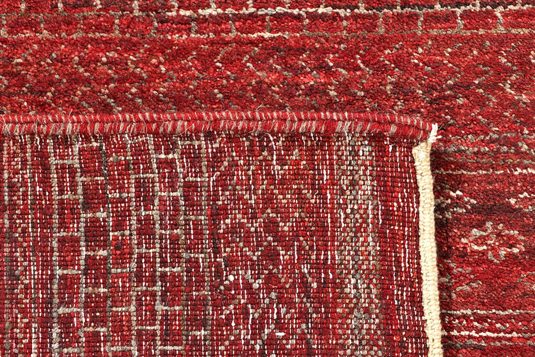 Brown Pakistani Gabbeh Rug 4' 2" x 6' 3" Hand-Knotted | No. QA95719