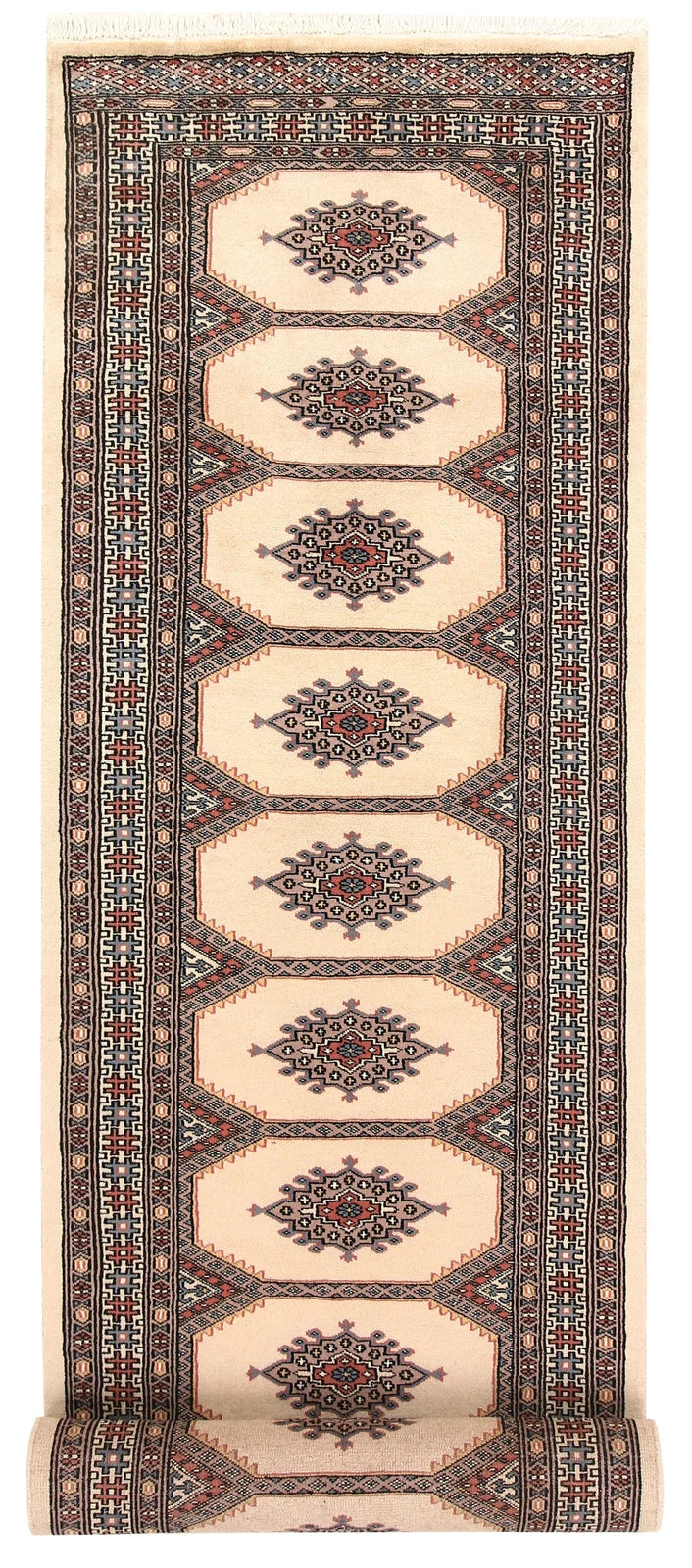 Brown Jaldar Rug 2' 6" x 9' 9" Hand-Knotted | No. QA96086