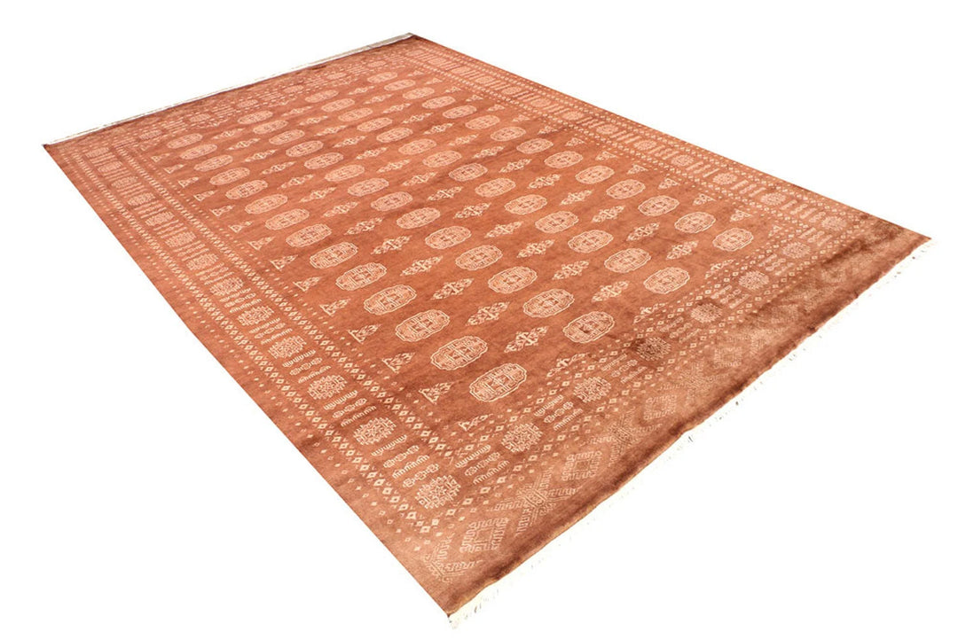 Sienna Pakistani Bokhara Rug 6' 8" x 9' 3" Hand-Knotted | No. QA96732