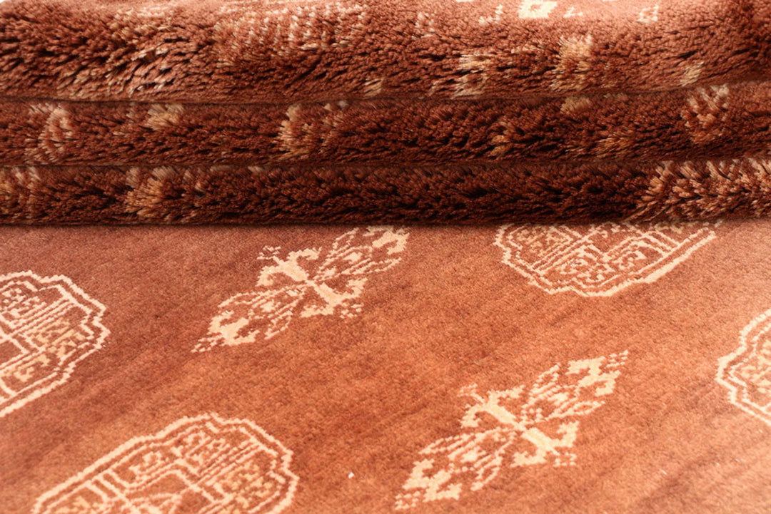 Sienna Pakistani Bokhara Rug 6' 8" x 9' 3" Hand-Knotted | No. QA96732