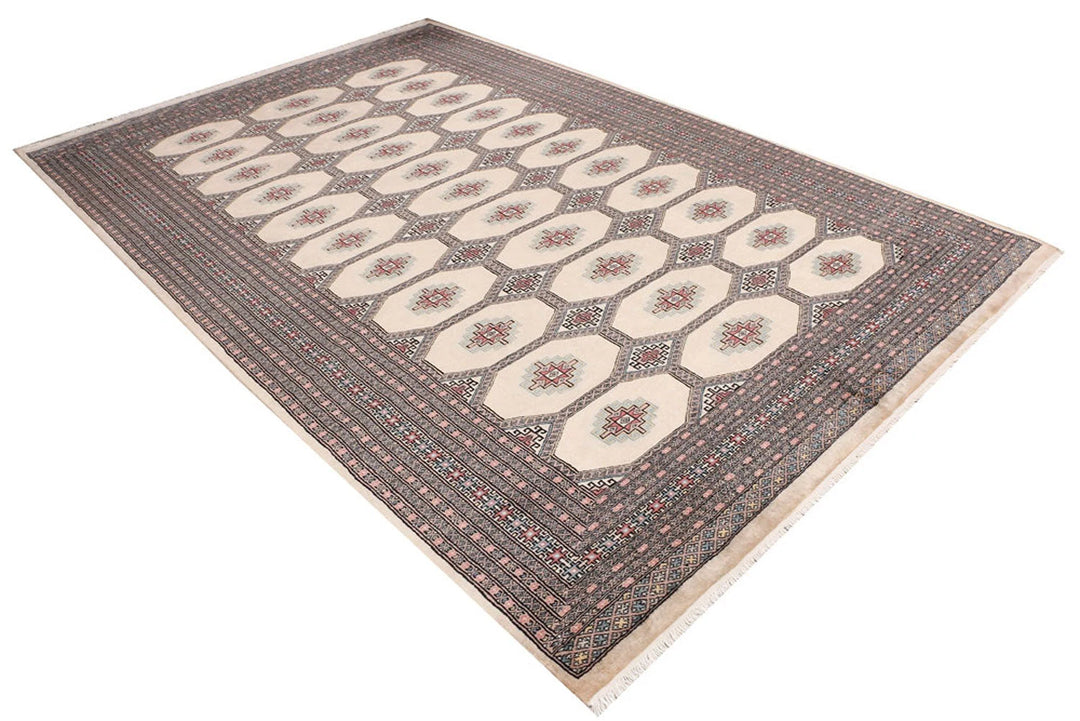 Brown Jaldar Rug 6' 7" x 10' 1" Hand-Knotted | No. QA96913