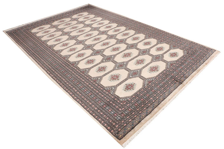 Brown Jaldar Rug 6' 7" x 10' 1" Hand-Knotted | No. QA96913