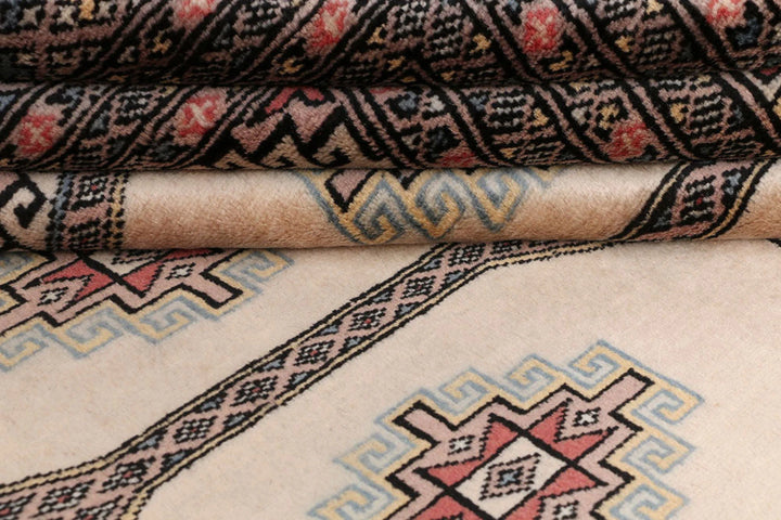 Brown Jaldar Rug 6' 7" x 10' 1" Hand-Knotted | No. QA96913