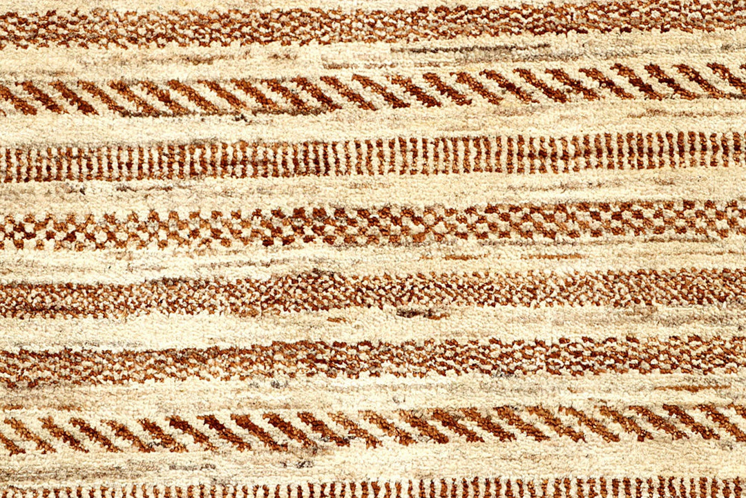 Brown Pakistani Gabbeh Rug 2' 7" x 12' 3" Hand-Knotted | No. QA96977