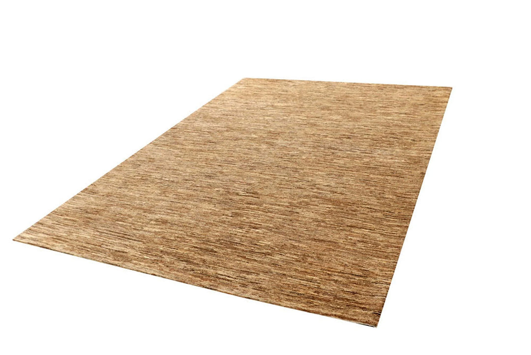 Brown Pakistani Gabbeh Rug 5' 11" x 8' 10" Hand-Knotted | No. QA97532