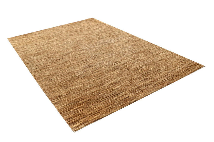 Brown Pakistani Gabbeh Rug 5' 11" x 8' 10" Hand-Knotted | No. QA97532