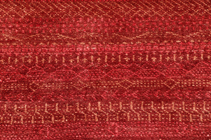 Brown Pakistani Gabbeh Rug 3' 3" x 4' 9" Hand-Knotted | No. QA98273